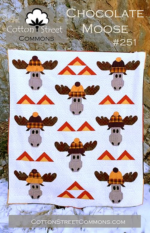 Chocolate Moose Pattern-Moda Fabrics-My Favorite Quilt Store