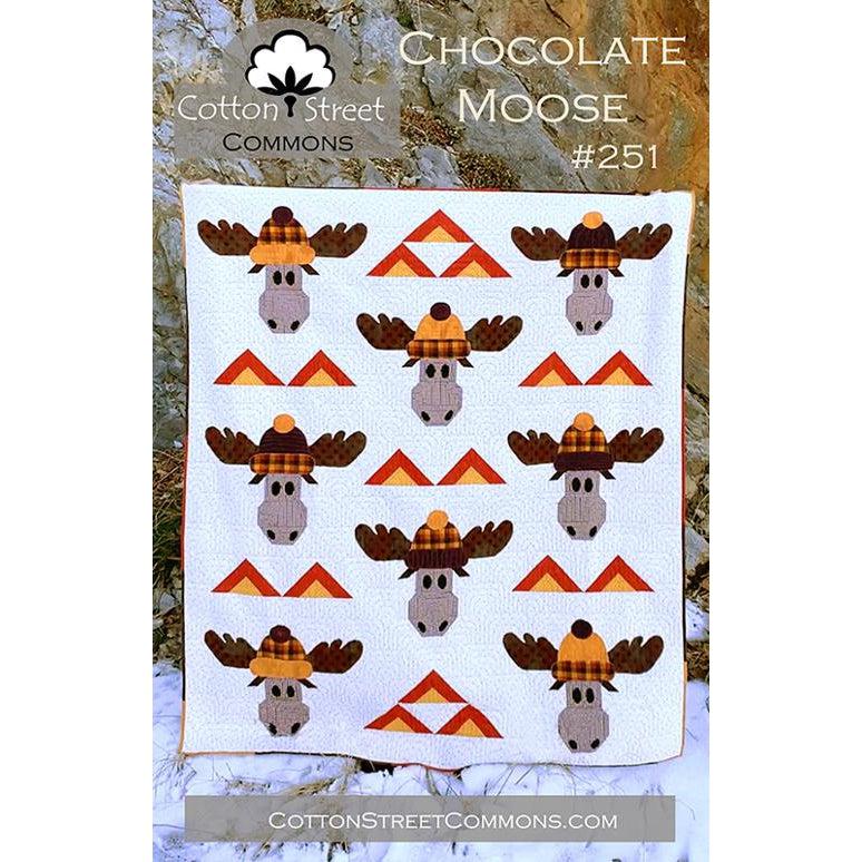 Chocolate Moose Pattern-Moda Fabrics-My Favorite Quilt Store