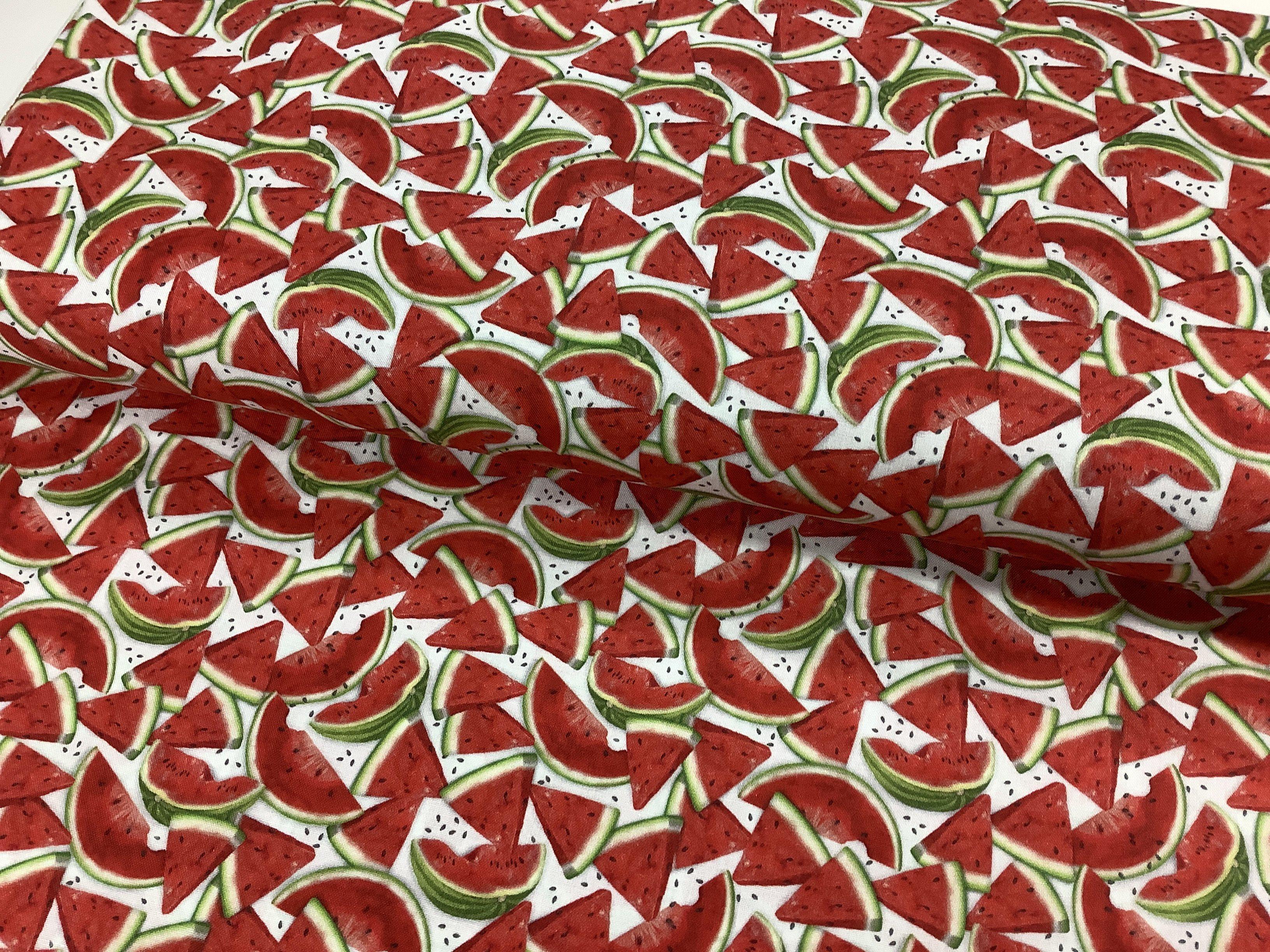 Chow Time Watermelon Fabric-Robert Kaufman-My Favorite Quilt Store
