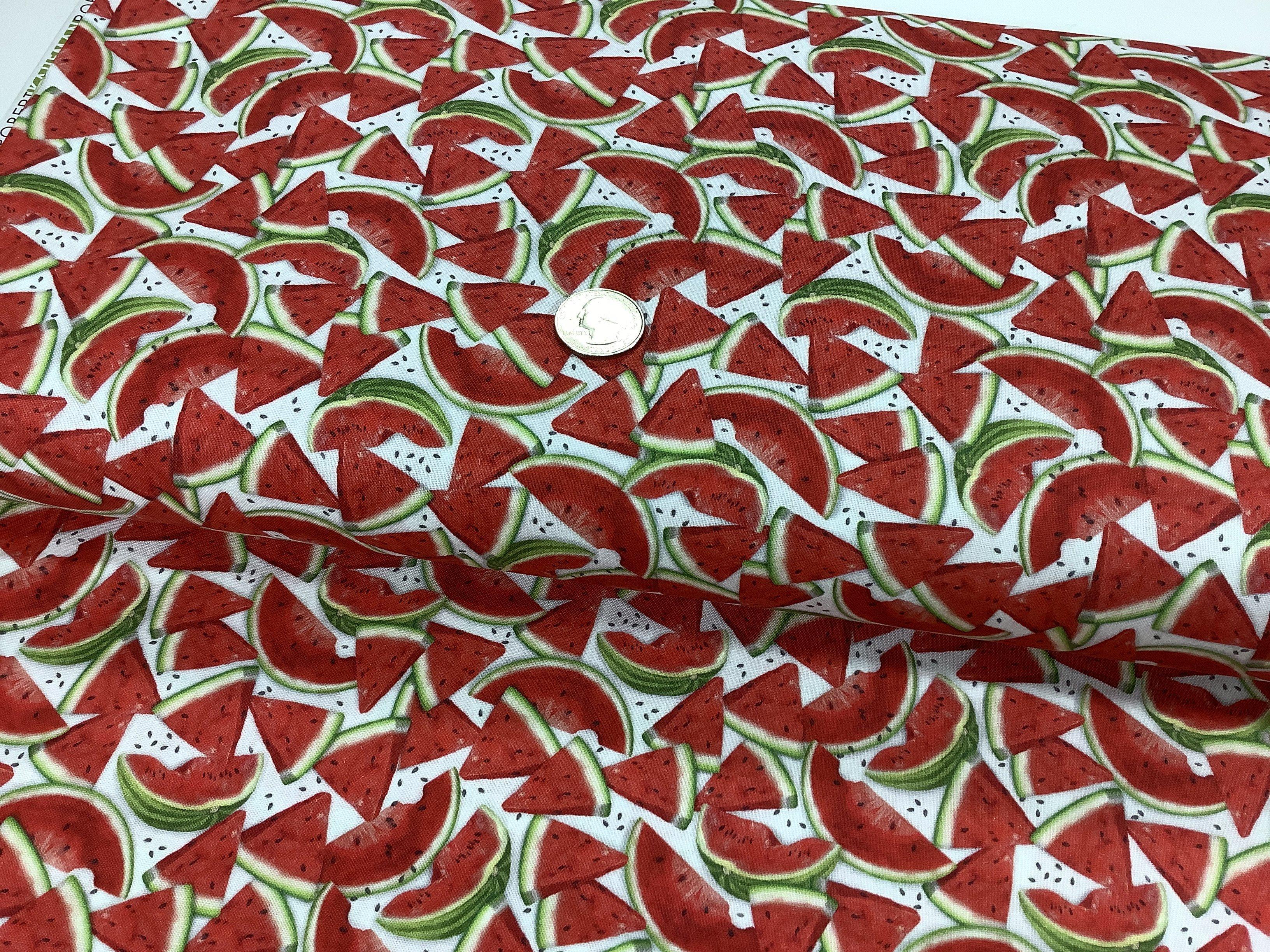 Chow Time Watermelon Fabric-Robert Kaufman-My Favorite Quilt Store