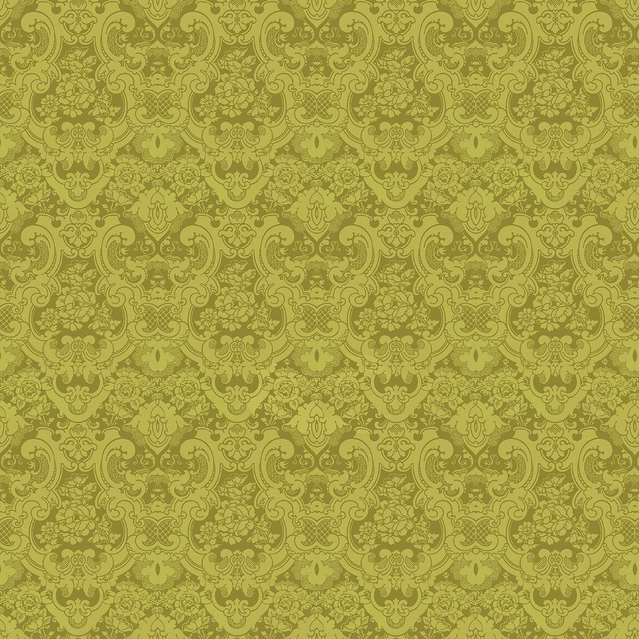 Christmas Magic Lime Brocade Fabric-Benartex Fabrics-My Favorite Quilt Store