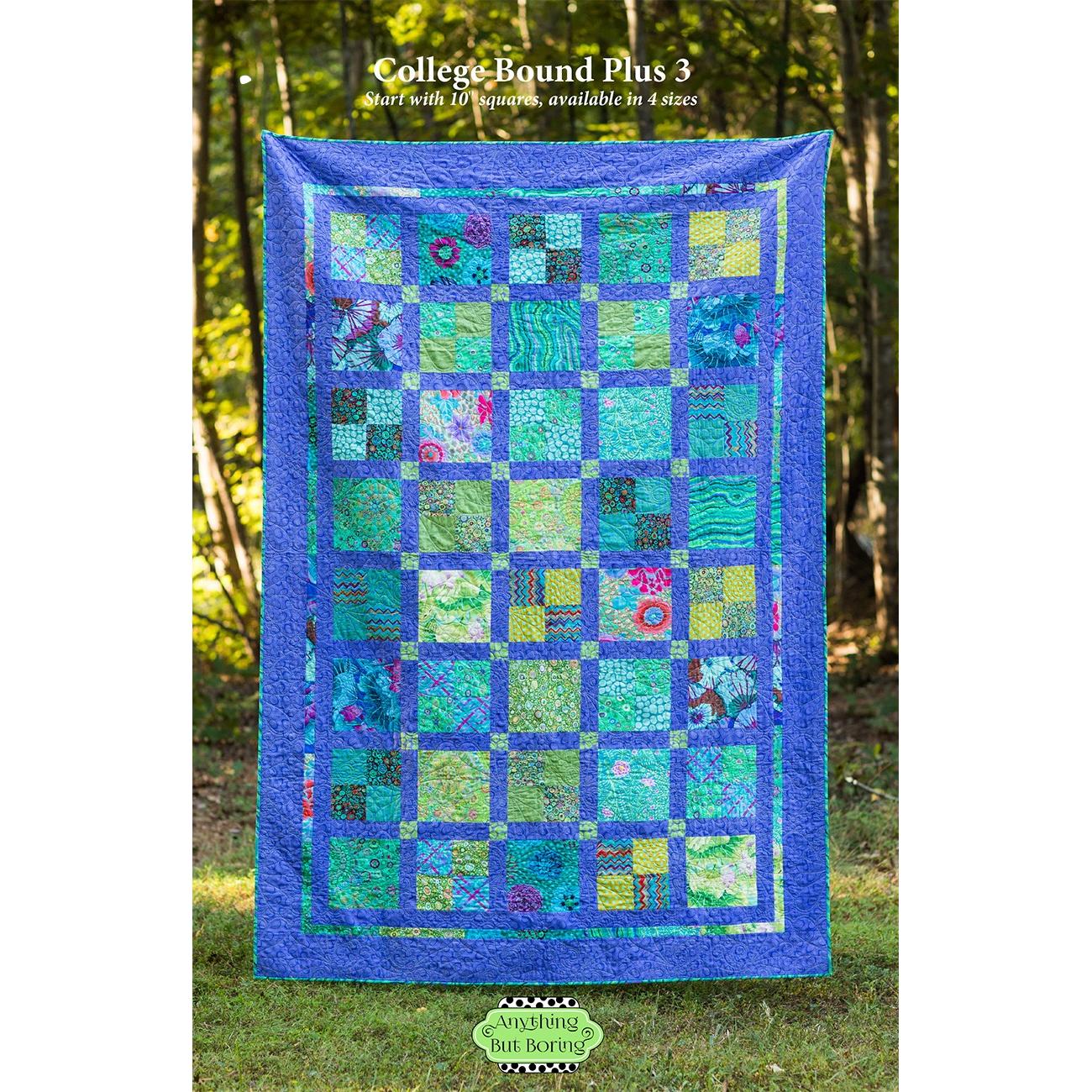 College Bound Plus 3 Quilt Pattern-Anything But Boring-My Favorite Quilt Store