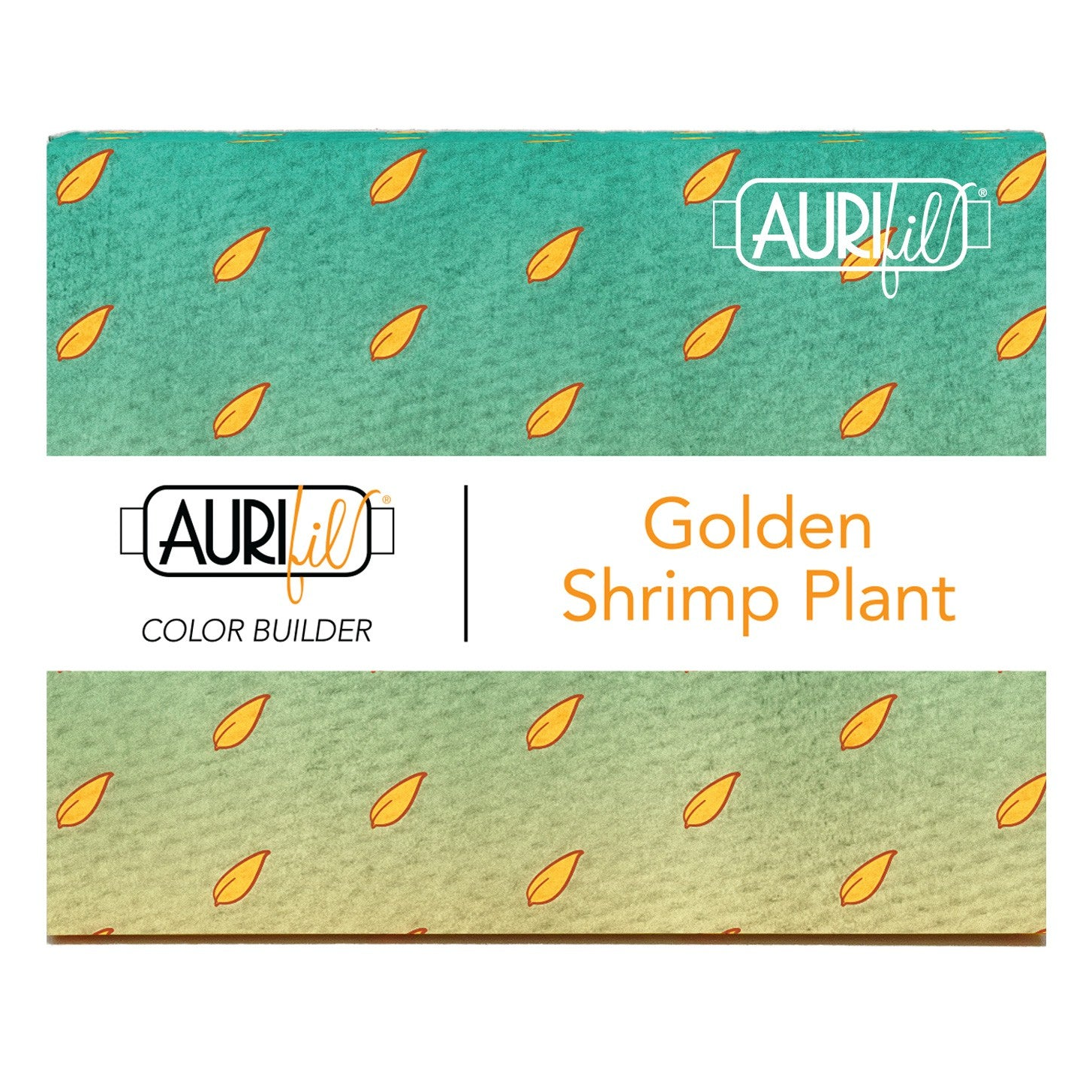 Color Builder 50wt 2022 Golden Shrimp Plant 3 pc Set-Aurifil-My Favorite Quilt Store