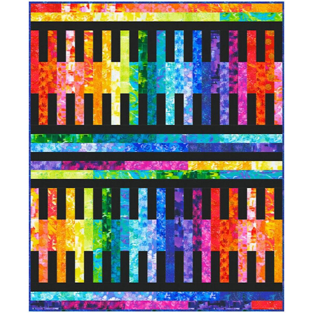 Color Wheel Sticks Quilt Pattern - Free Pattern Download