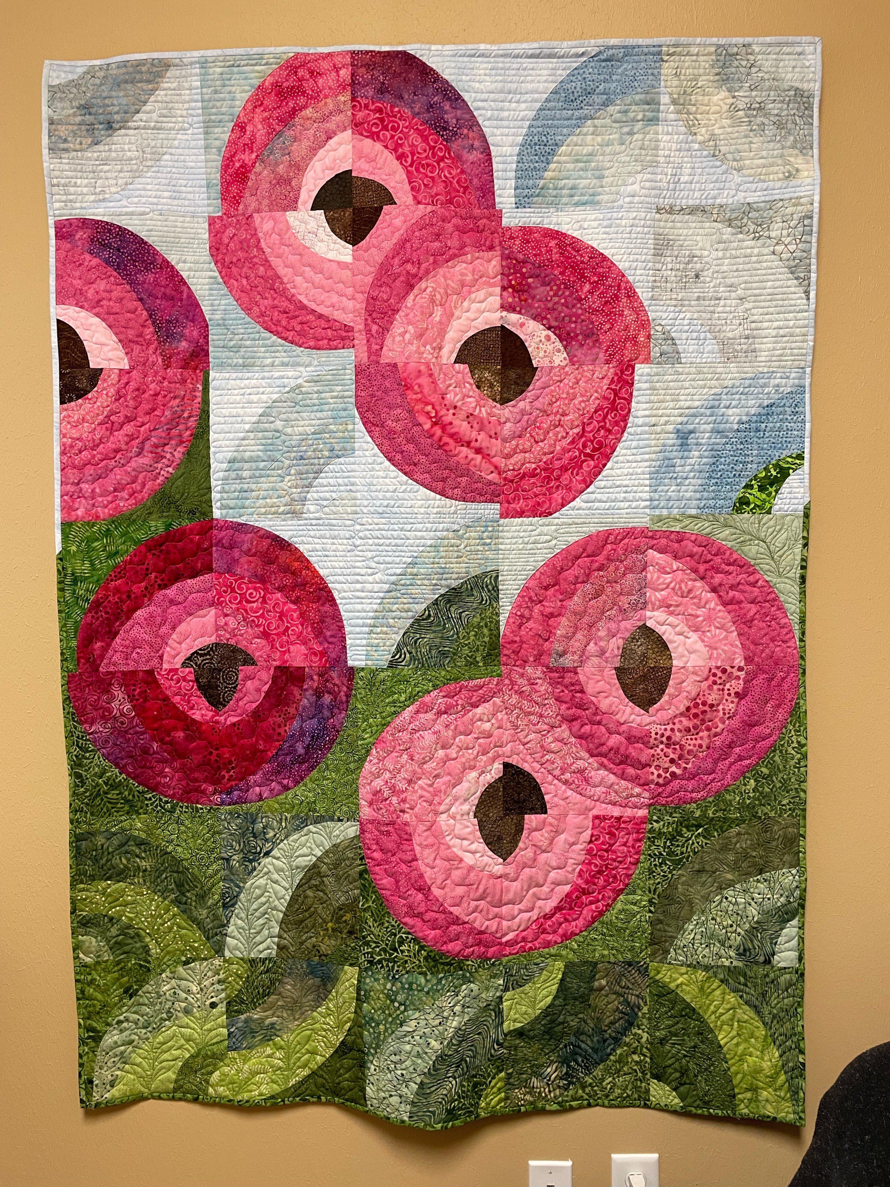 Cosmic Poppies Quilt Pattern-Gardners Delights-My Favorite Quilt Store