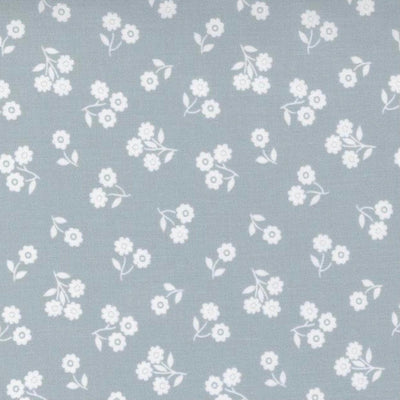 Lightweight satin fabric by the yard - Light blue dainty floral print –  MONSARFABRICS