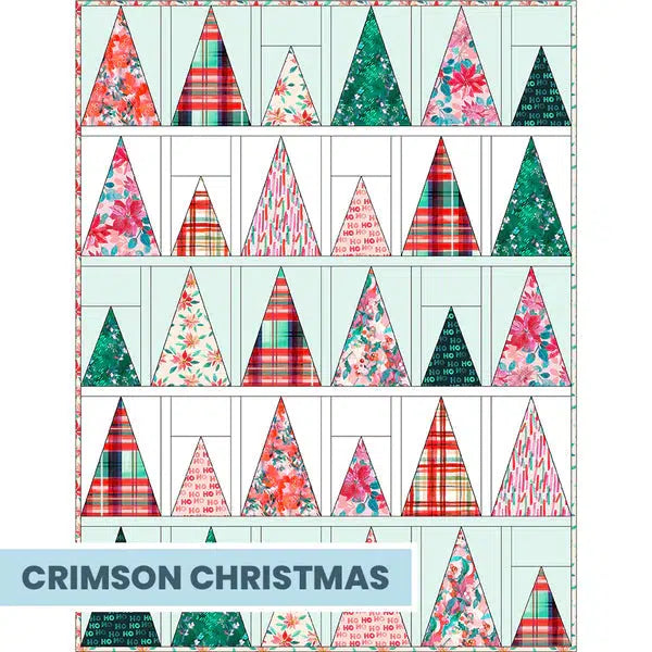 Crimson Christmas Tree Fram Free Pattern - Digital Download-Paintbrush Studio Fabrics-My Favorite Quilt Store