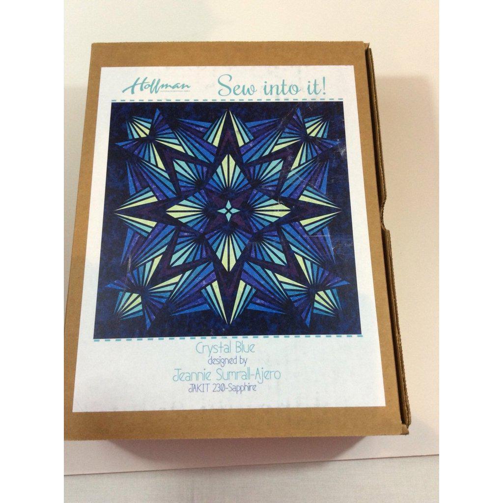 Crystal Blue Quilt Kit-Hoffman Fabrics-My Favorite Quilt Store