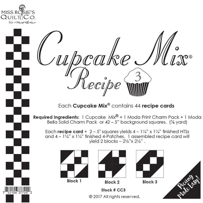 Cupcake Mix Recipe # 3-Moda Fabrics-My Favorite Quilt Store