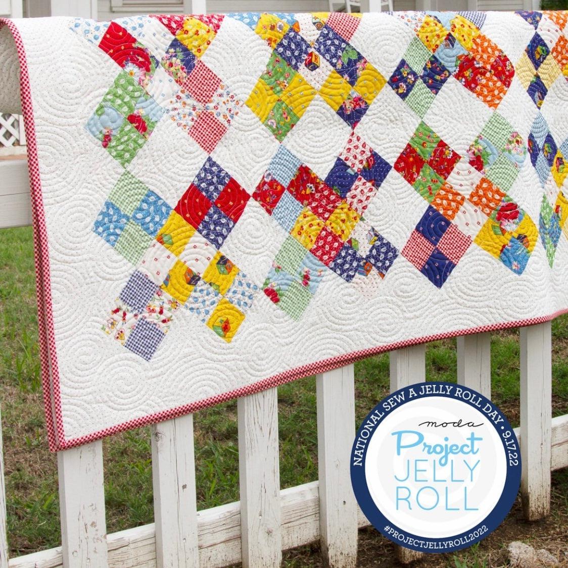 Jelly Filled {another FREE jelly roll quilt pattern!!} — Material
