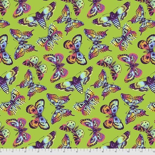 Daydreamer Butterfly Kisses Avocado Fabric-Free Spirit Fabrics-My Favorite Quilt Store