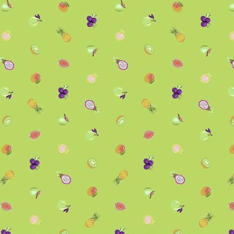 Daydreamer Forbidden Fruit Snacks Kiwi Fabric-Free Spirit Fabrics-My Favorite Quilt Store