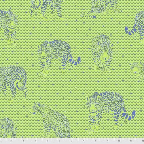 Daydreamer Lil Jaguars Kiwi Fabric-Free Spirit Fabrics-My Favorite Quilt Store