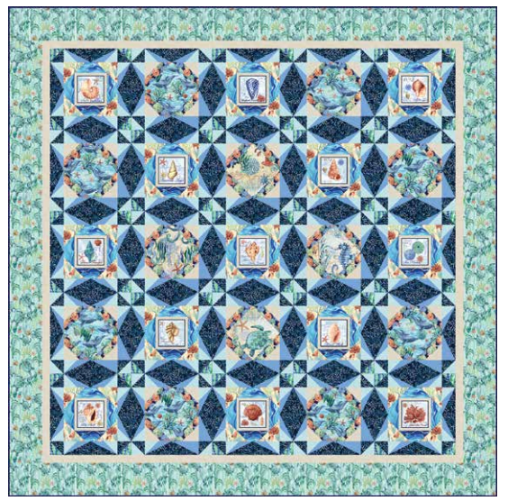 Deep Blue Sea Quilt 2 Pattern - Free Digital Download-Studio e Fabrics-My Favorite Quilt Store
