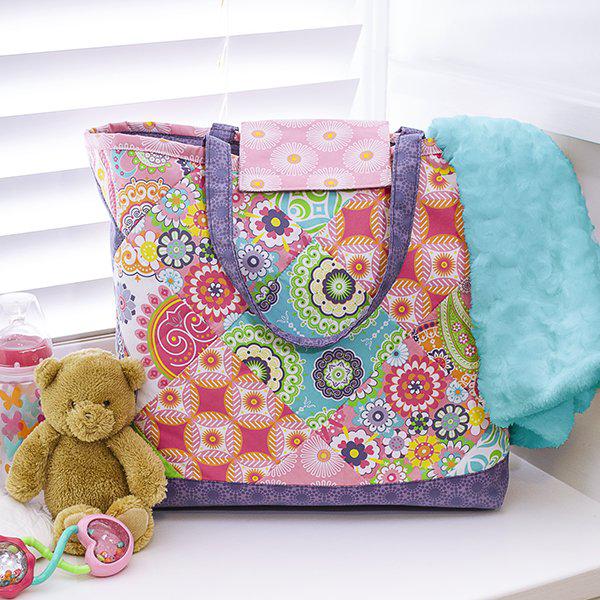 Diaper Bag Pattern - Free Pattern Download-3 Wishes Fabric-My Favorite Quilt Store