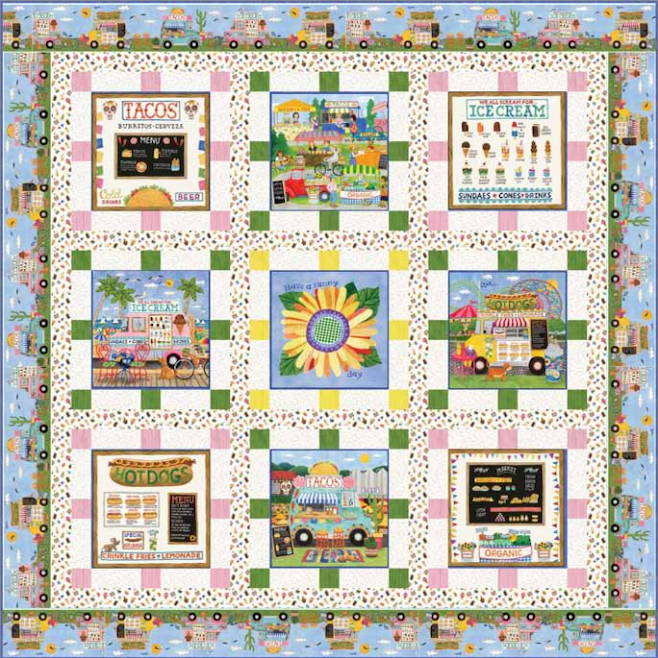 Dinner Rush Quilt Pattern - Gourmet to Go - Free Digital Download-P & B Textiles-My Favorite Quilt Store