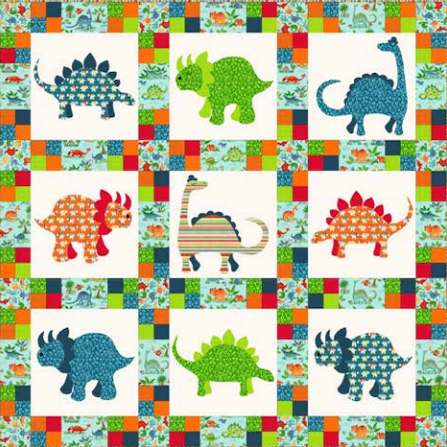 Dino Friends Quilt Pattern-Andover-My Favorite Quilt Store