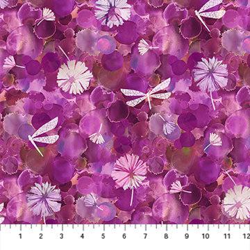 Dragonfly Dreams Dark Pink Dragonflys Digital Fabric-Northcott Fabrics-My Favorite Quilt Store
