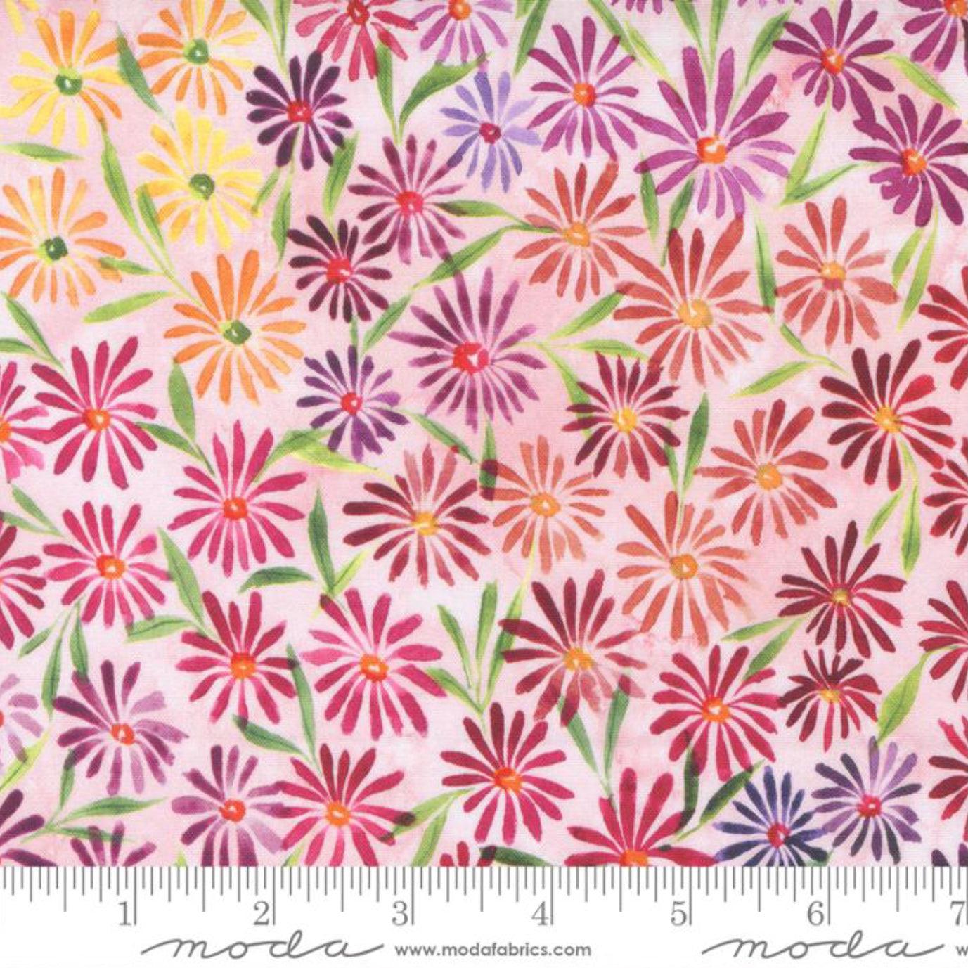 Eufloria Blush Kaleidobloom Florals Fabric-Moda Fabrics-My Favorite Quilt Store