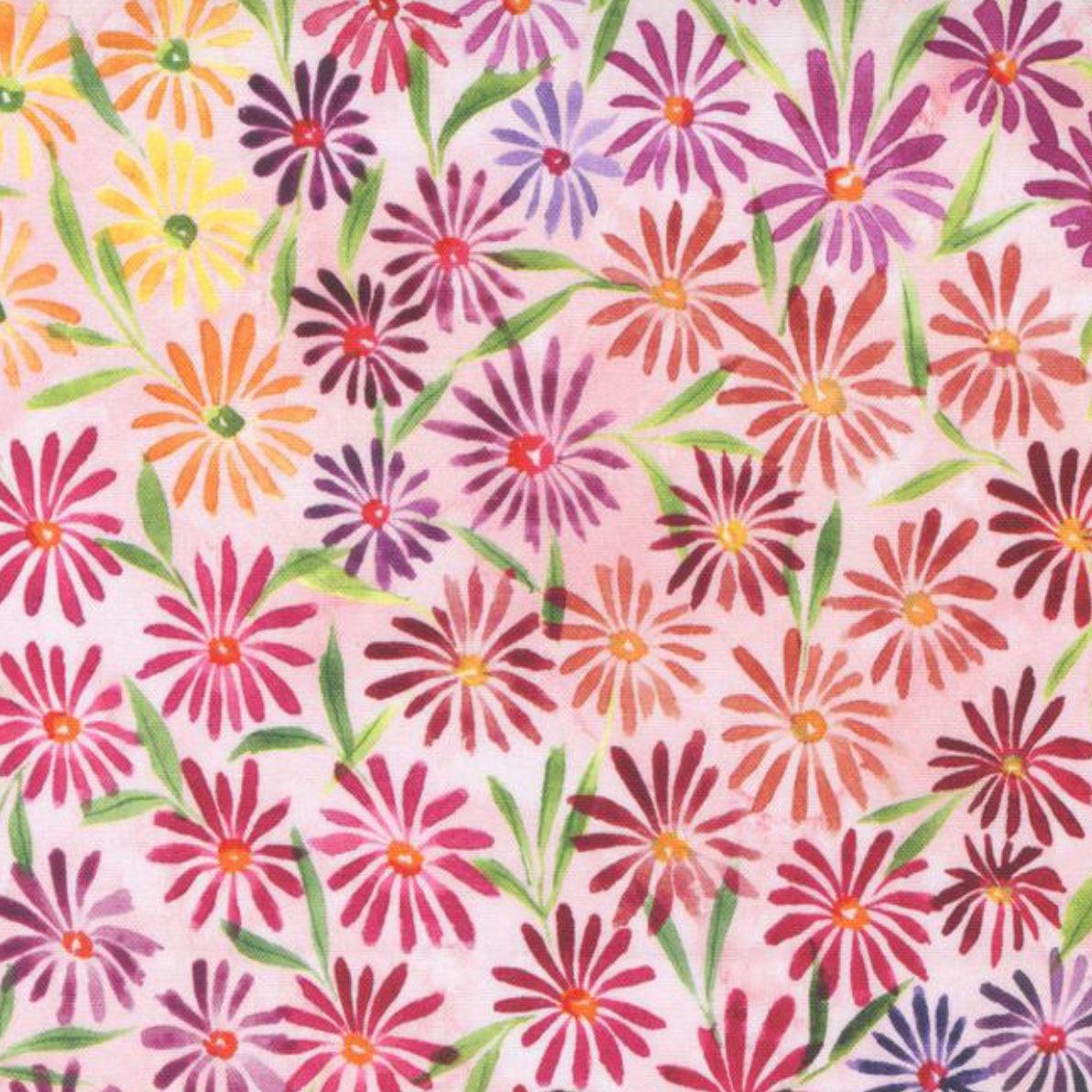 Eufloria Blush Kaleidobloom Florals Fabric