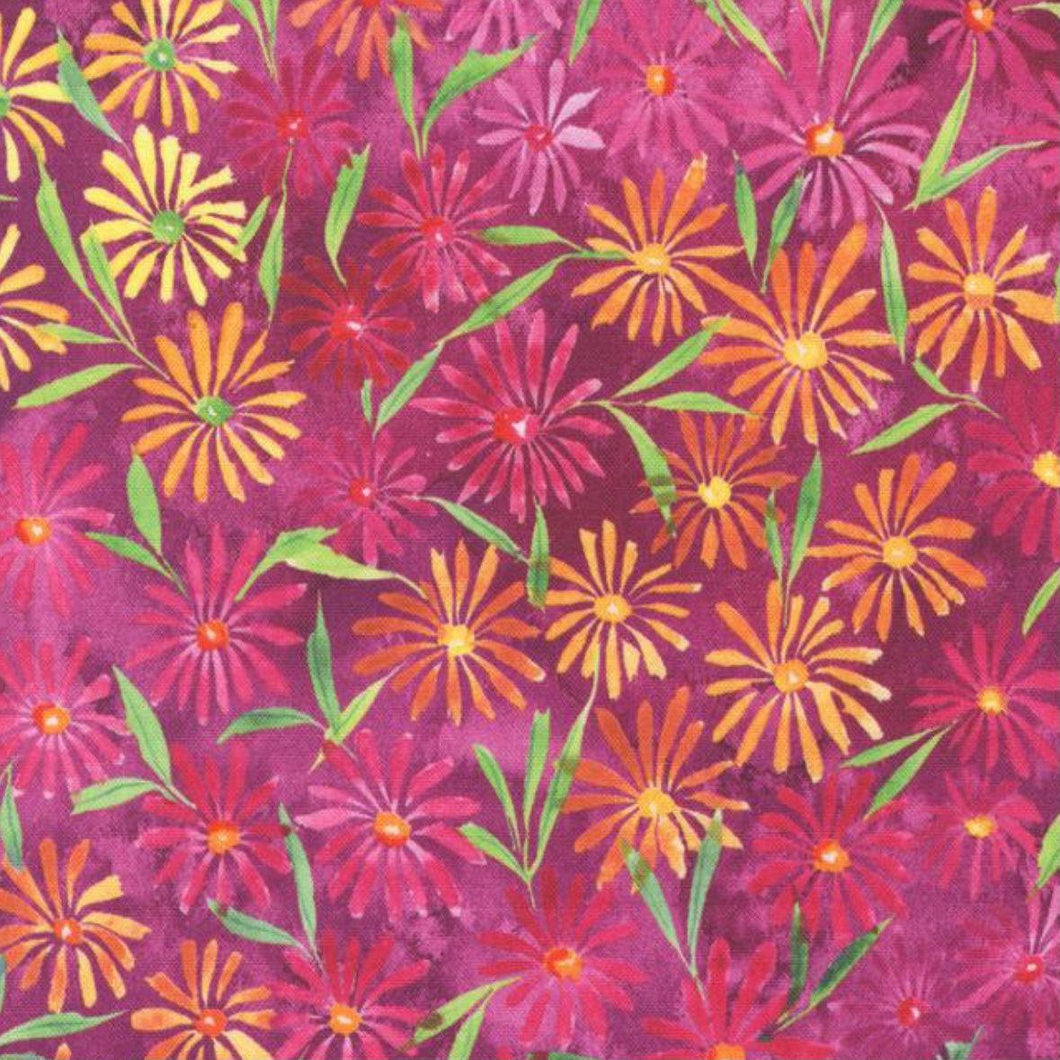 Eufloria Dahlia Kaleidobloom Florals Fabric