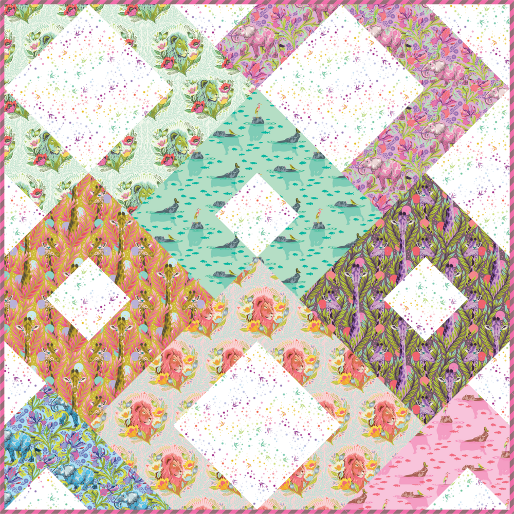 Everglow Dandelion Wishes Quilt Kit-Free Spirit Fabrics-My Favorite Quilt Store
