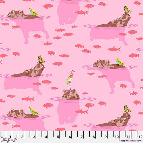 Everglow My Hippos Don't Lie Nova Fabric-Free Spirit Fabrics-My Favorite Quilt Store