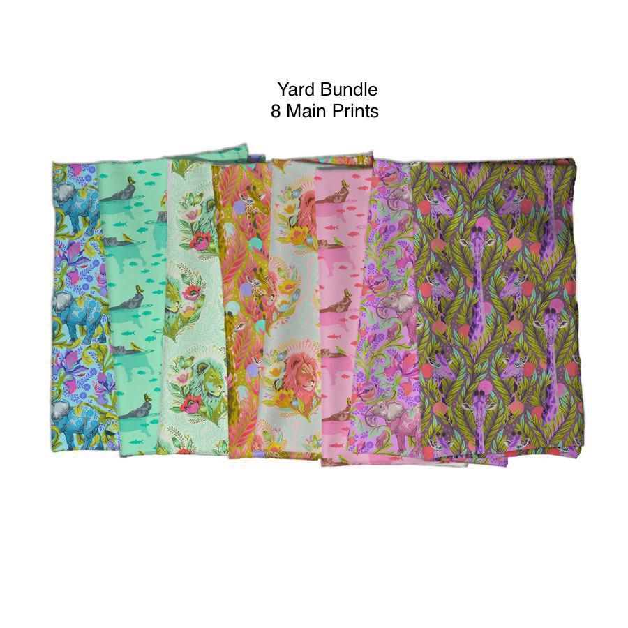 Megafauna Everglow Fat Quarter Bundle, Tula Pink for Free Spirit Fabrics