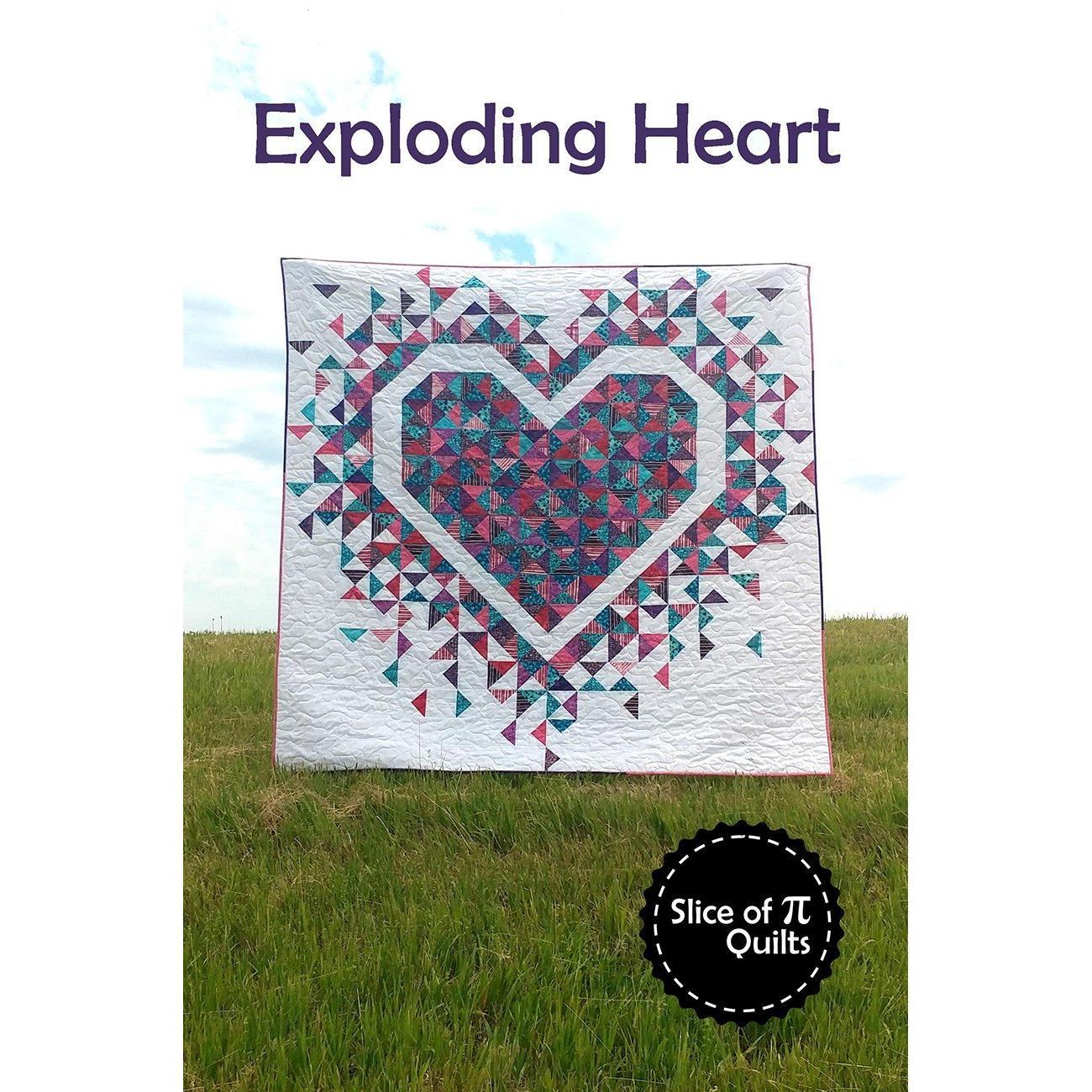 Exploding Heart Quilt Pattern-Slice of Pi Quilts-My Favorite Quilt Store