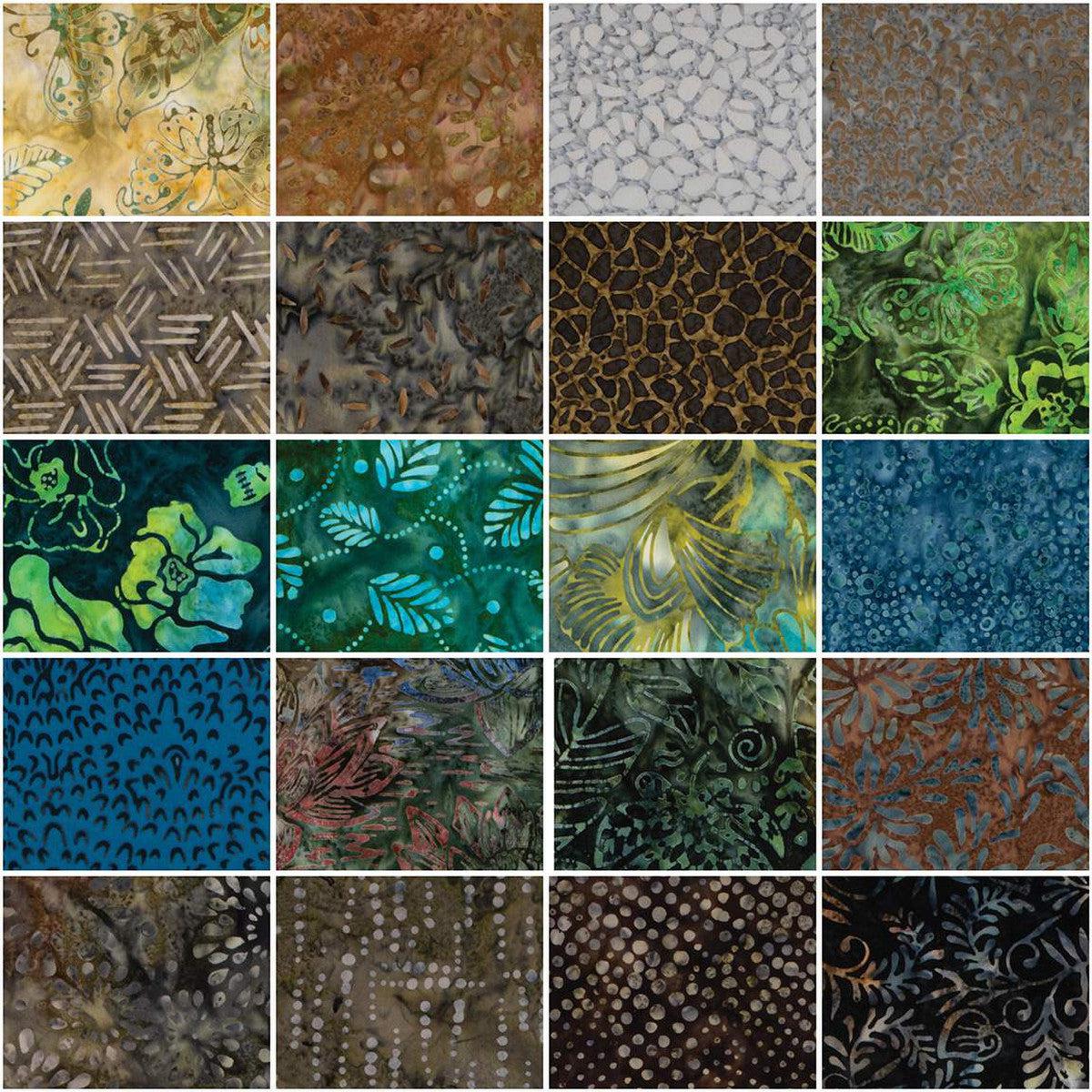 Expressions Batiks Riverbed Fat Quarter Bundle-Riley Blake Fabrics-My Favorite Quilt Store