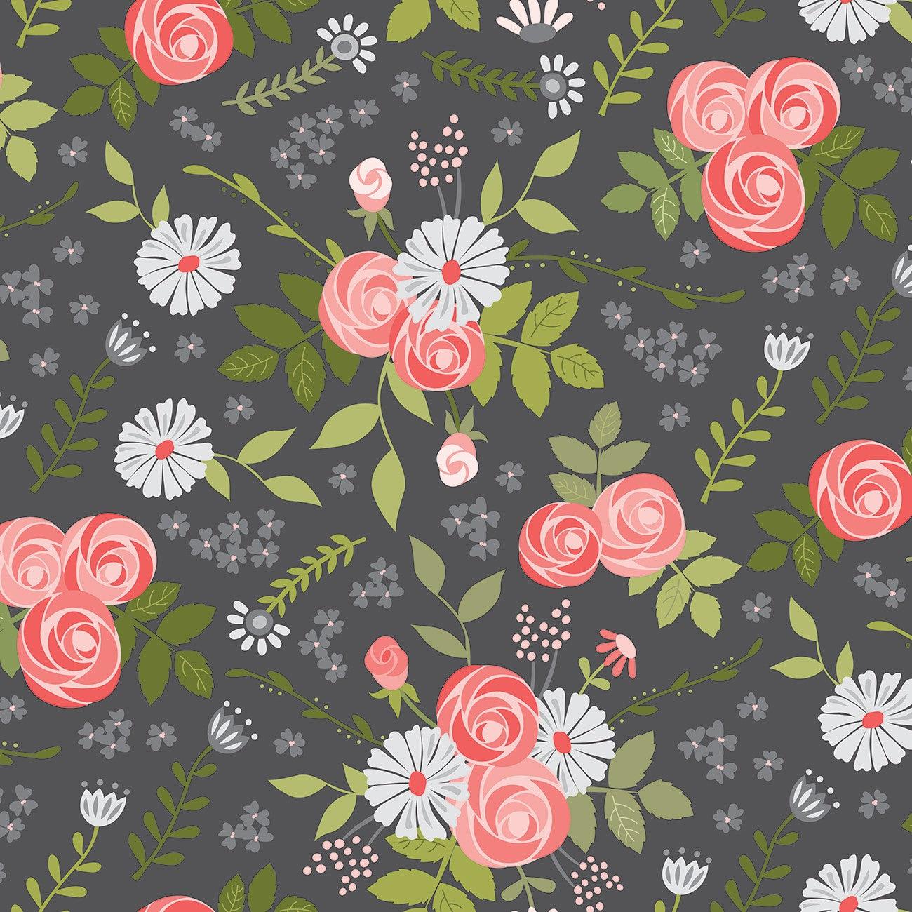 Fable Main Charcoal Fabric-Riley Blake Fabrics-My Favorite Quilt Store