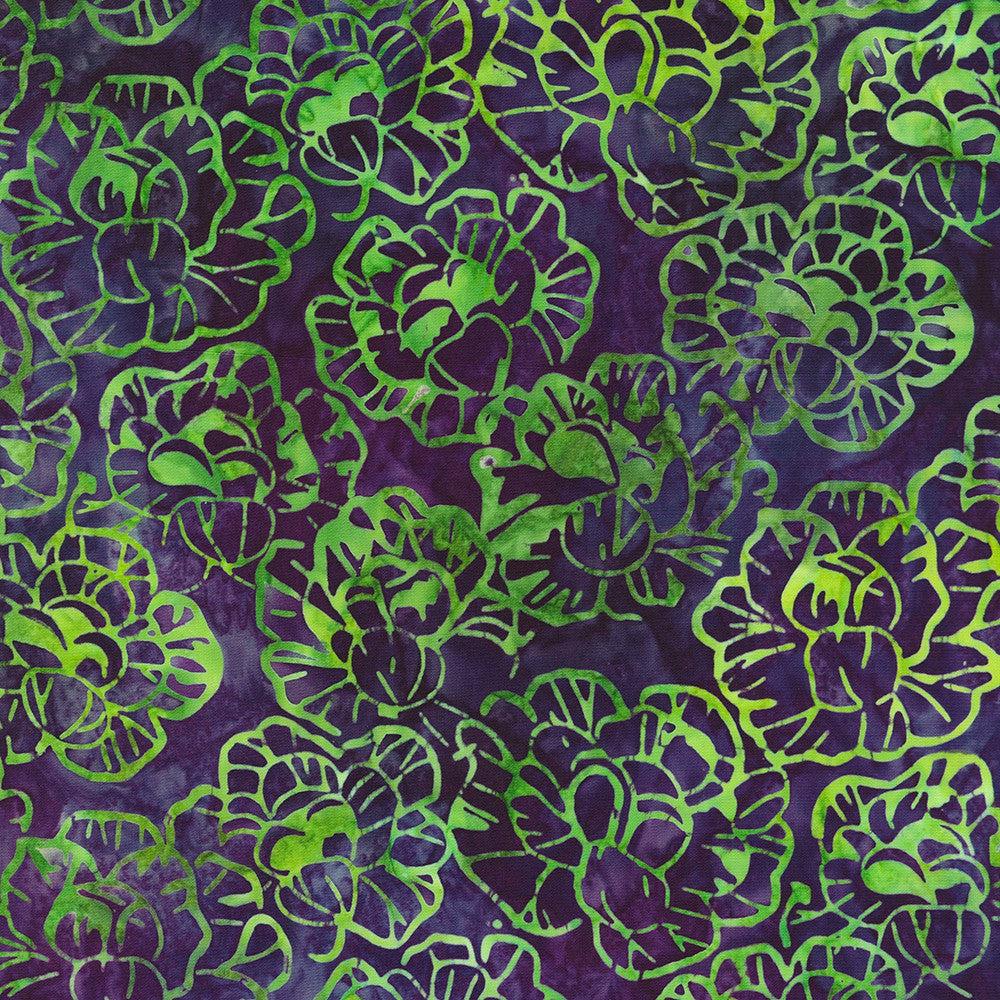 Farm Stand Basil Cabbages Batik Fabric