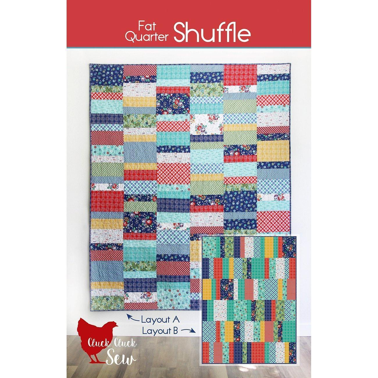 Fat Quarter Shuffle Quilt Pattern-Cluck Cluck Sew-My Favorite Quilt Store