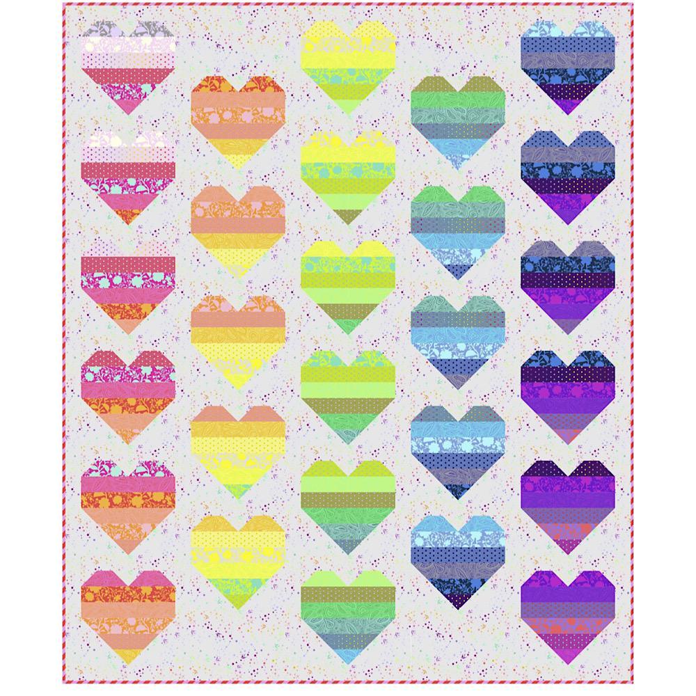 Floating Hearts Quilt Pattern - Free Digital Download