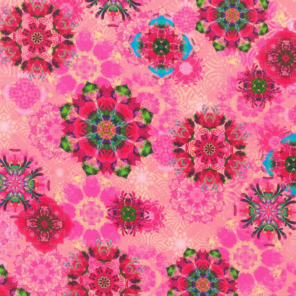 Florence Flamingo Floral Fabric-Robert Kaufman-My Favorite Quilt Store