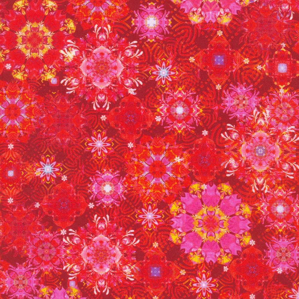 Florence Magenta Floral Fabric-Robert Kaufman-My Favorite Quilt Store