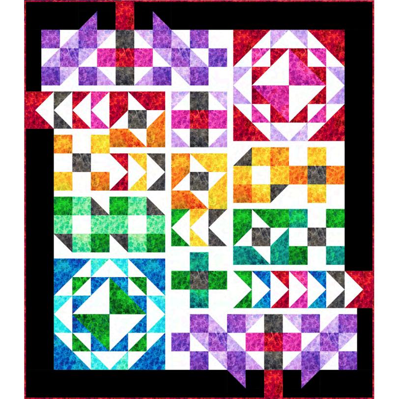 Flourish Color Crush BOM Quilt Kit