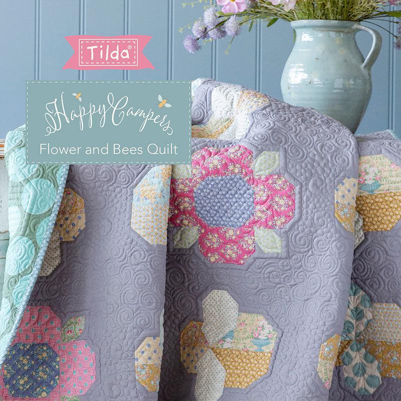 Flowers and Bees Quilt Pattern - Digital Download-Tilda Fabrics-My Favorite Quilt Store