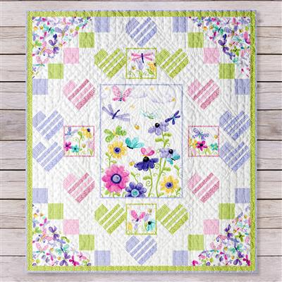 Flutter the Butterfly Kisses Quilt Pattern - Free Pattern Download