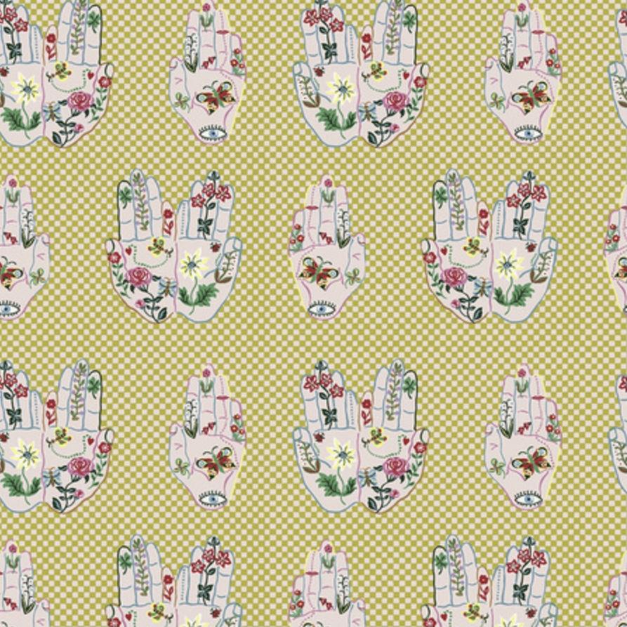 Folk Heart Fortune Small Fair Fabric-Free Spirit Fabrics-My Favorite Quilt Store