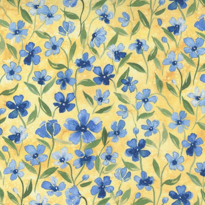 Fresh As A Daisy Buttercup Forget Me Not Fabric-Moda Fabrics-My Favorite Quilt Store