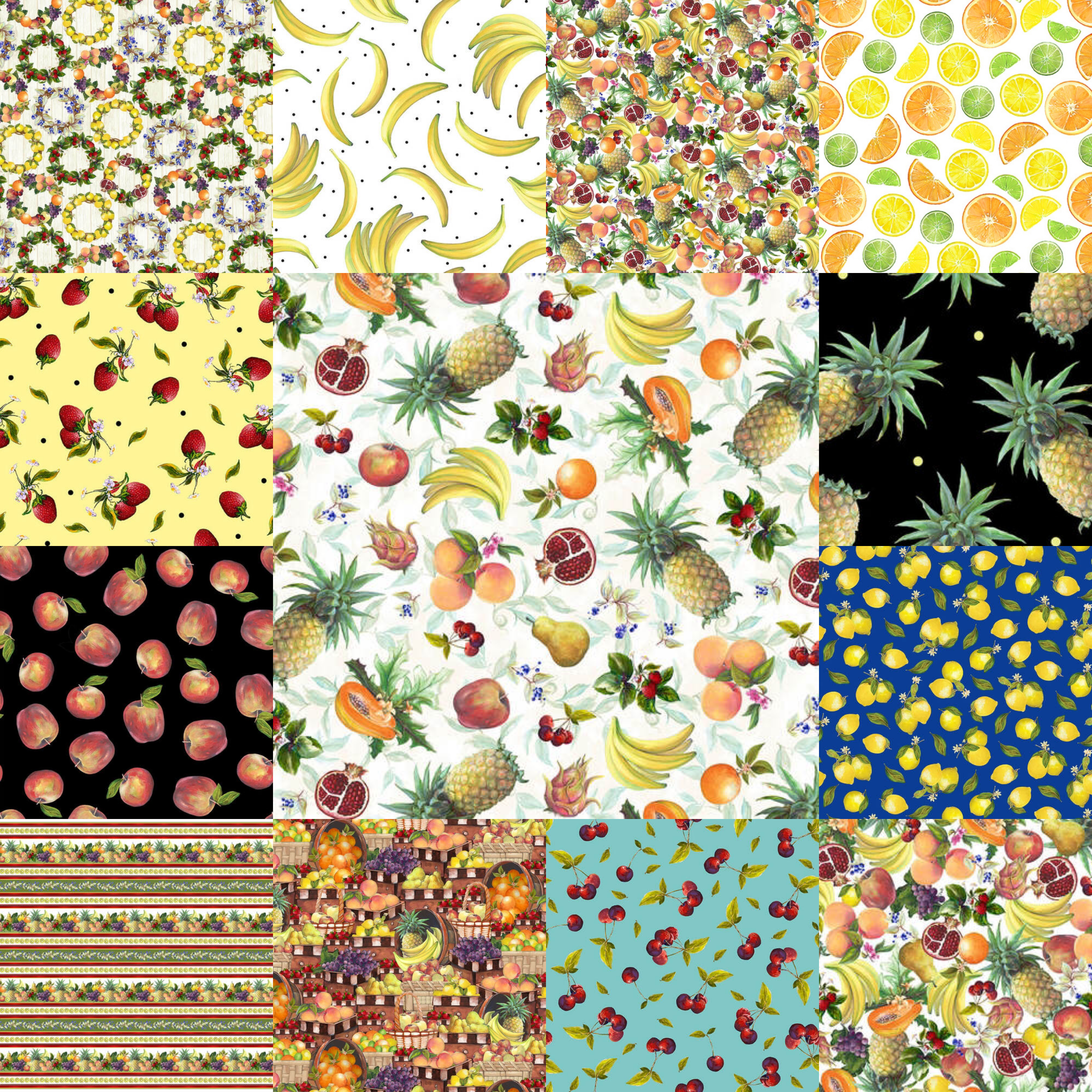 Fruit for Thought Fat Quarter Bundle-Blank Quilting Corporation-My Favorite Quilt Store