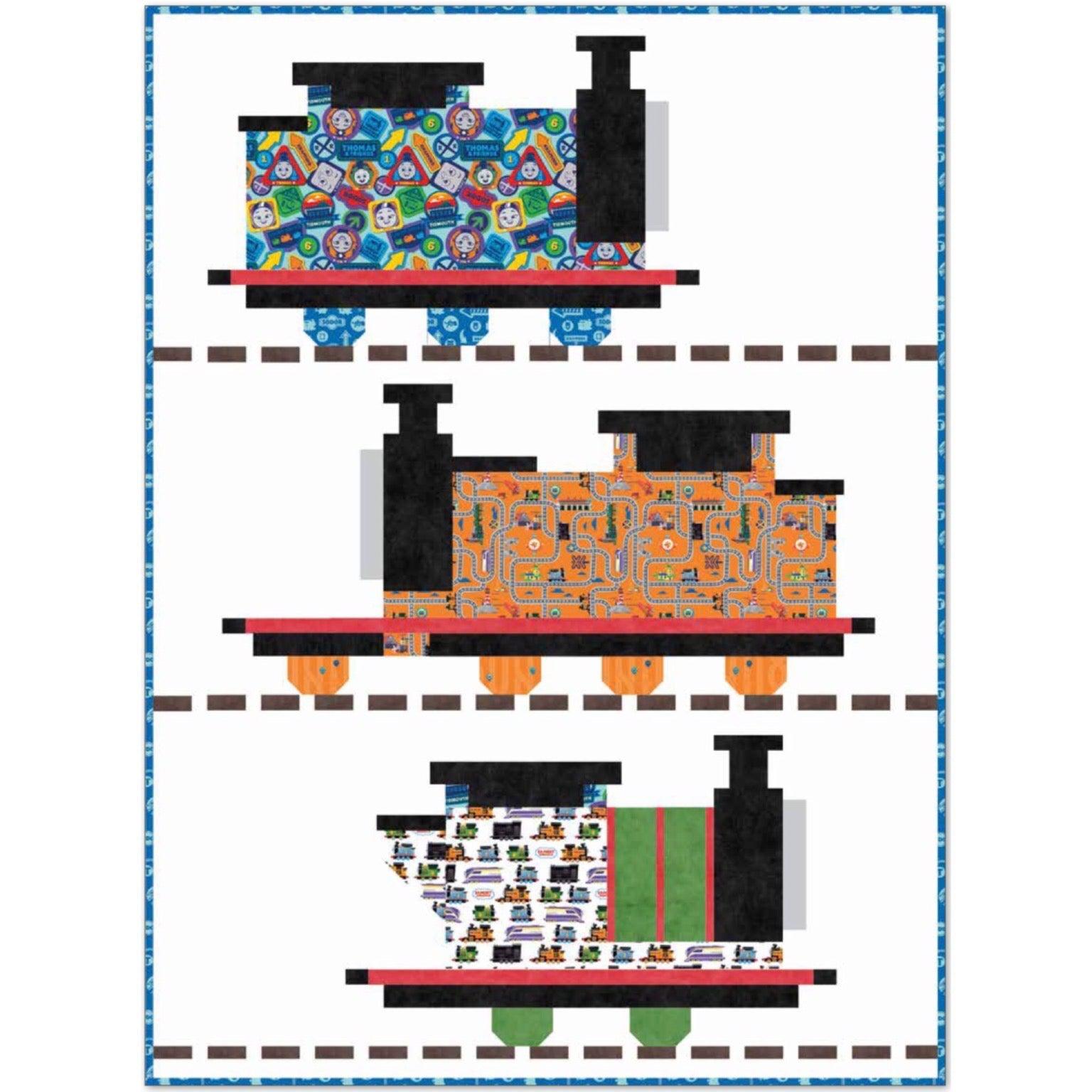 Full Steam Ahead Thomas Choo Choo Quilt Pattern - Free Digital Download-Riley Blake Fabrics-My Favorite Quilt Store