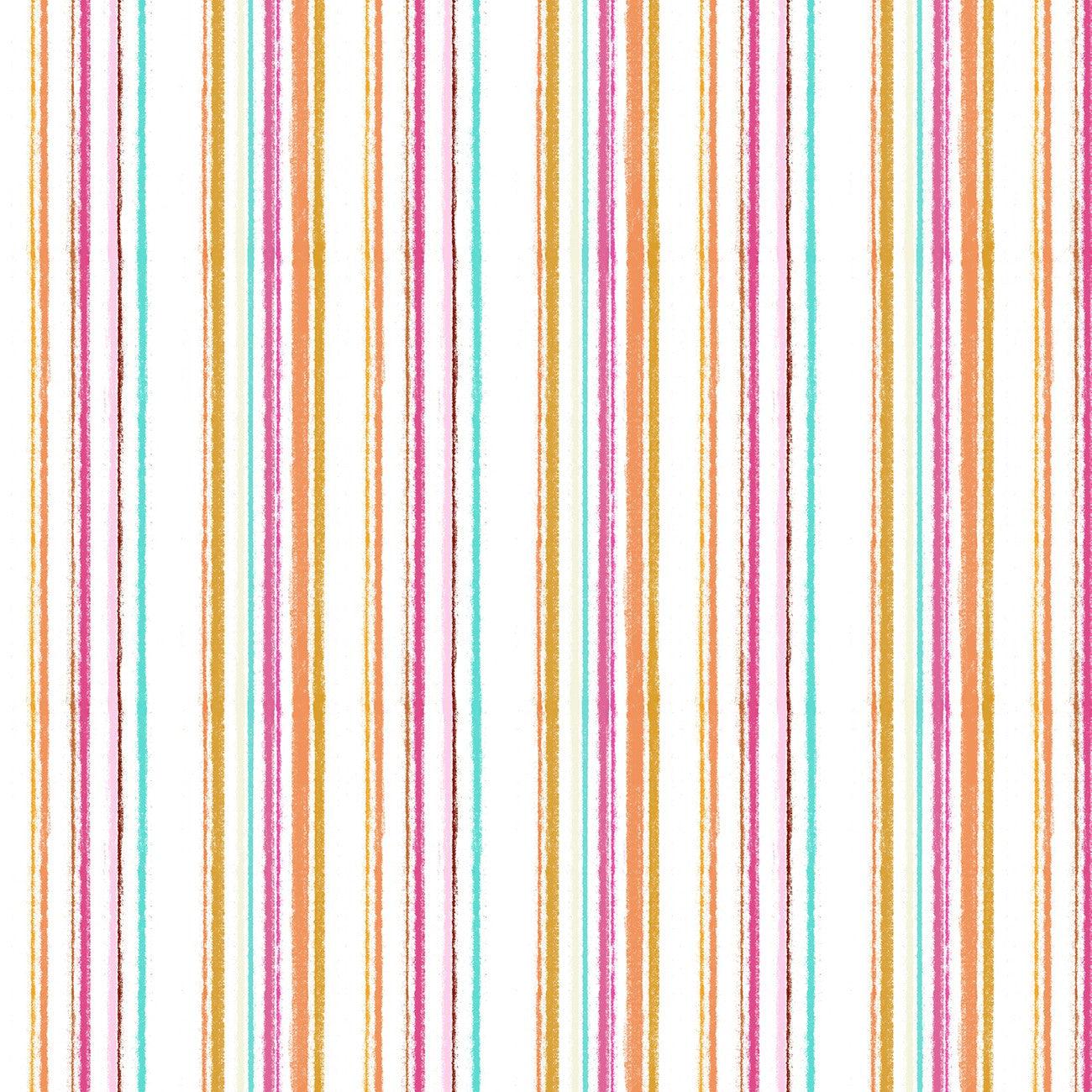 Garden Flight Multi Stripe Fabric-P & B Textiles-My Favorite Quilt Store