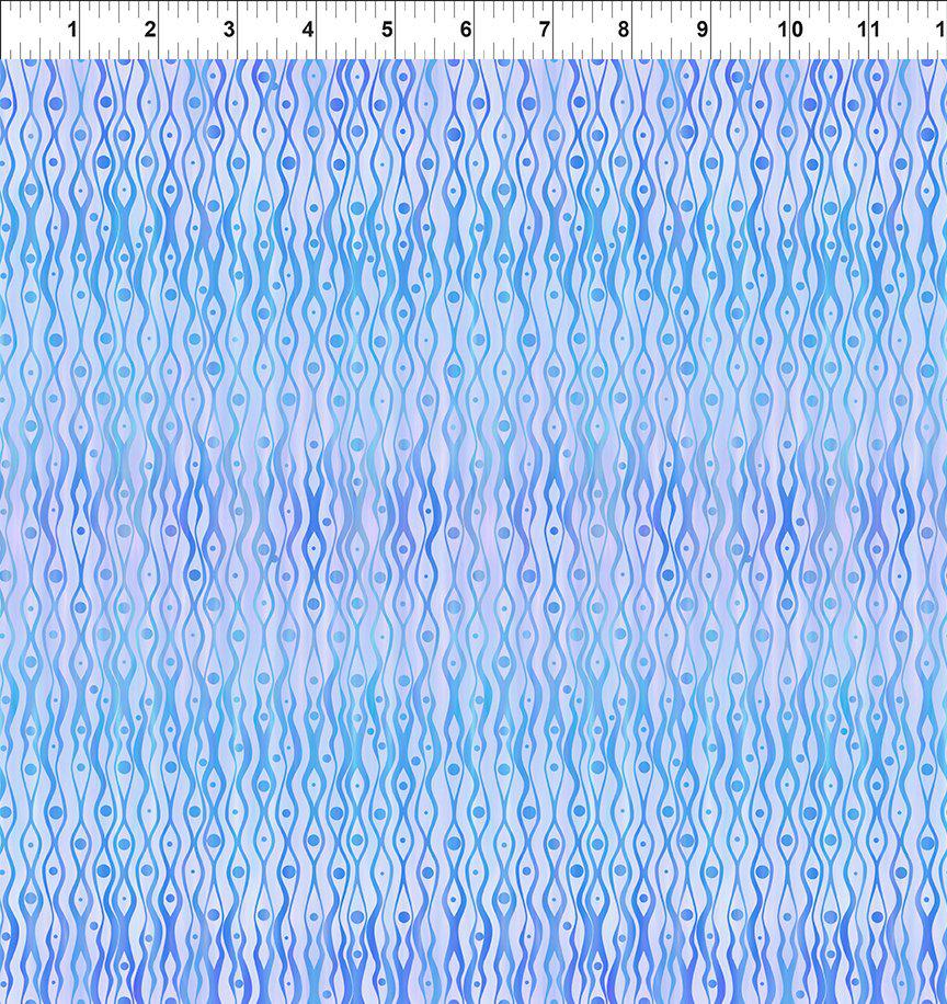 Garden of Dreams Blue Dots and Stripes Fabric-In The Beginning Fabrics-My Favorite Quilt Store