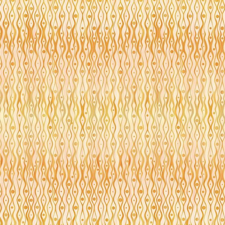 Garden of Dreams Gold Dots and Stripes Fabric