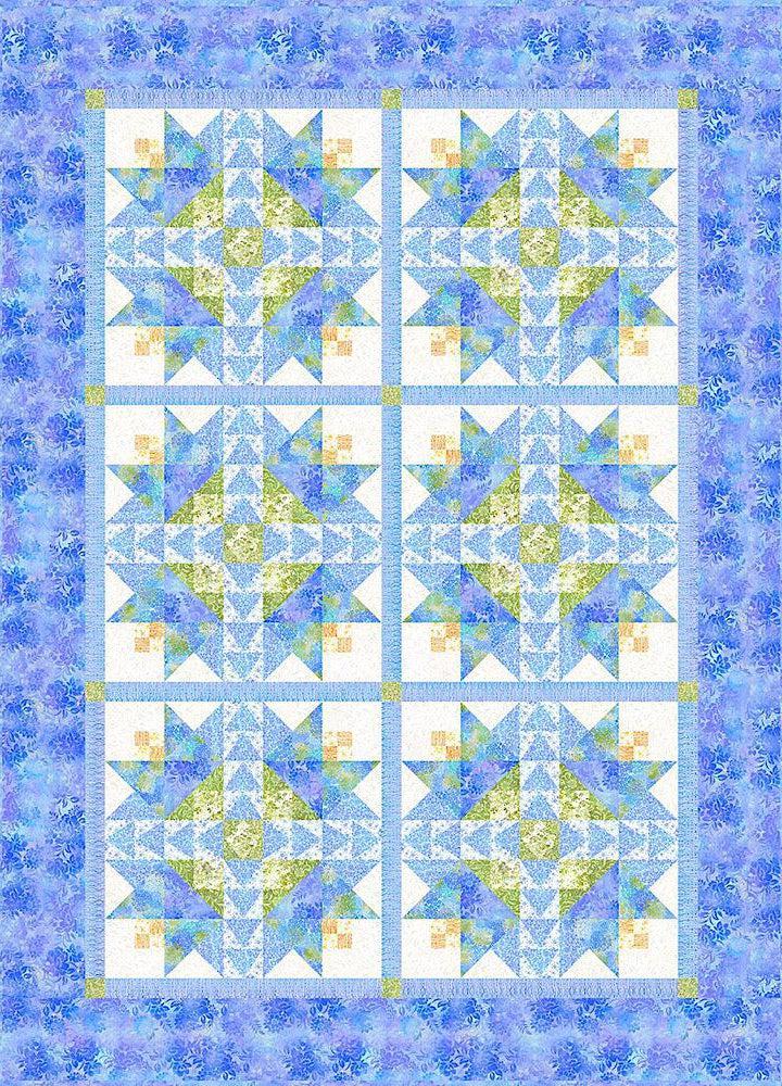 Garden of Dreams Periwinkle Quilt Kit-In The Beginning Fabrics-My Favorite Quilt Store