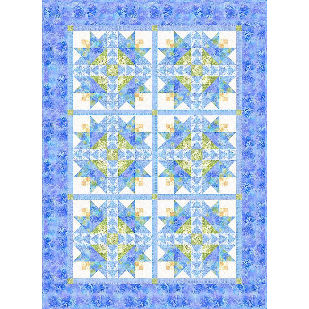 Garden of Dreams Periwinkle Quilt Kit-In The Beginning Fabrics-My Favorite Quilt Store