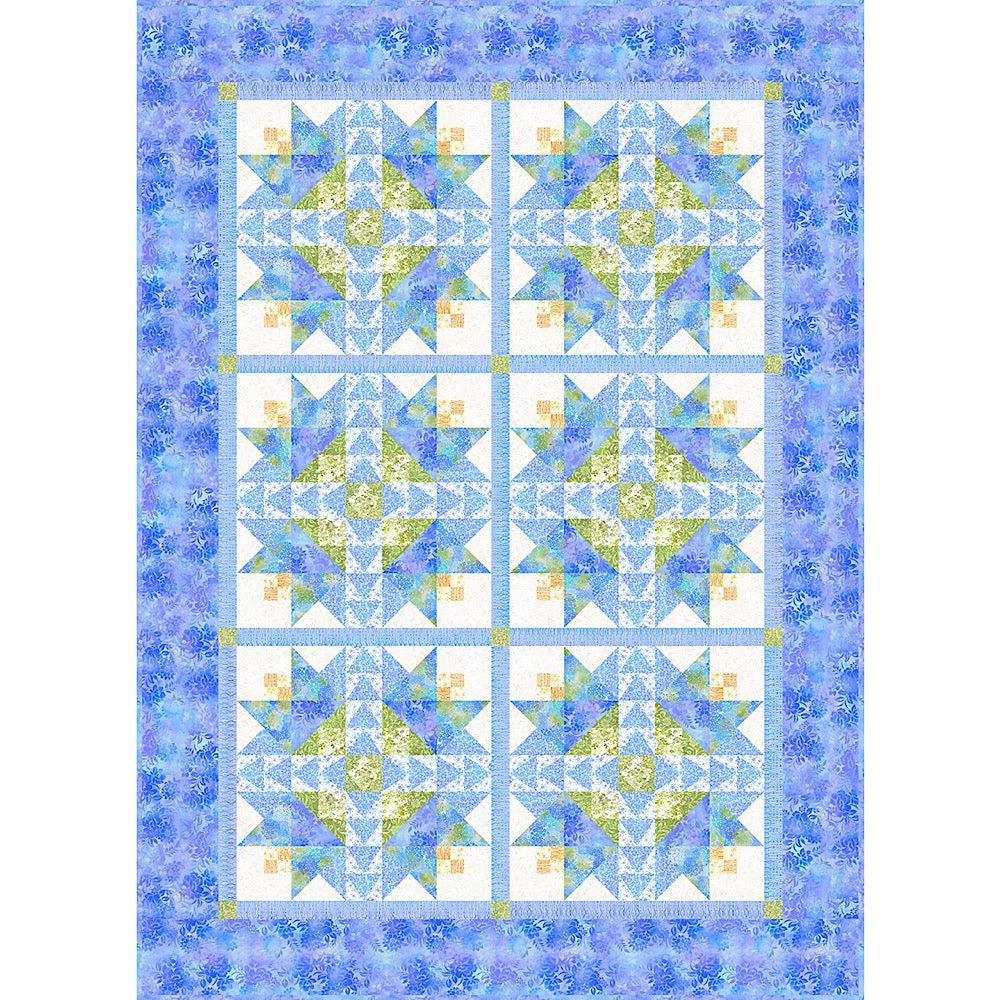 Garden of Dreams Periwinkle Quilt Kit