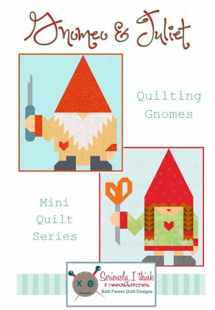 Gnomeo and Juliet Mini Quilt Series Pattern-Kelli Fannin Quilt Designs-My Favorite Quilt Store